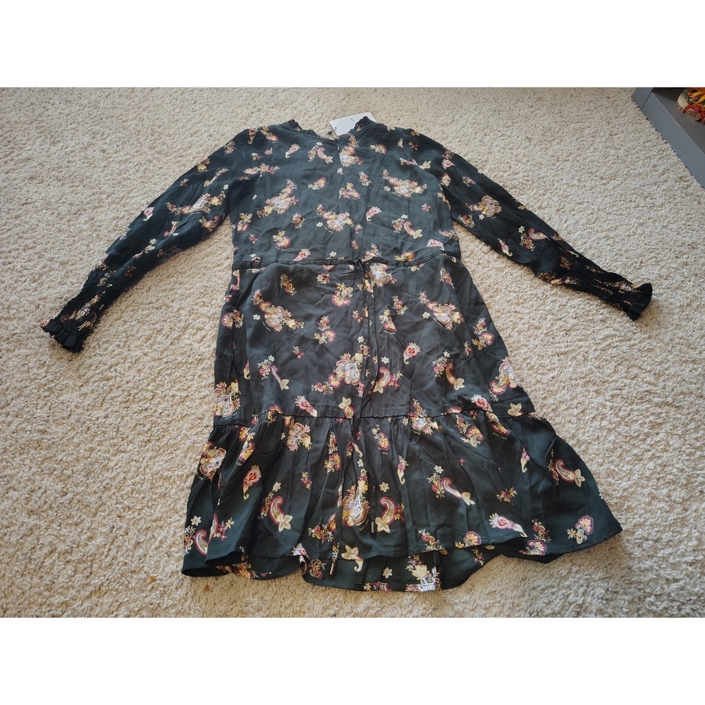 Saint + Sophia Paisley Dress NWT Dark Green Women's 4 NWT $150